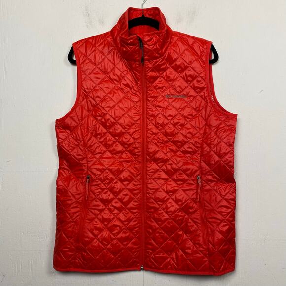 Columbia Omni Heat Women's Red Full Zip Quilted Vest Size Large - Picture 1 of 12